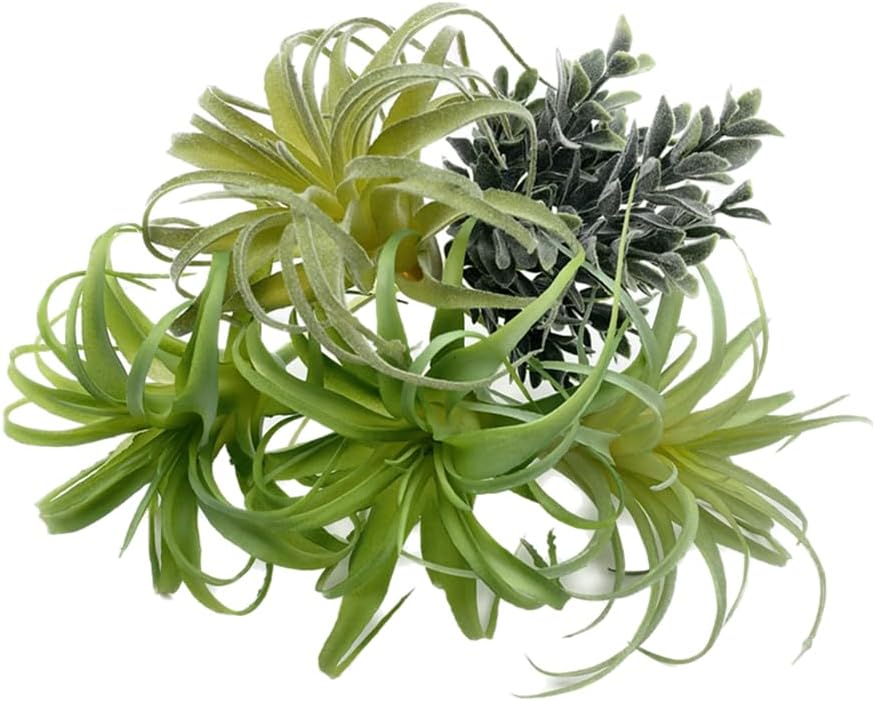 POANTA Assorted Artificial Succulents Air Plants Set Unpotted Realistic Greenery Plants / Set of 5
