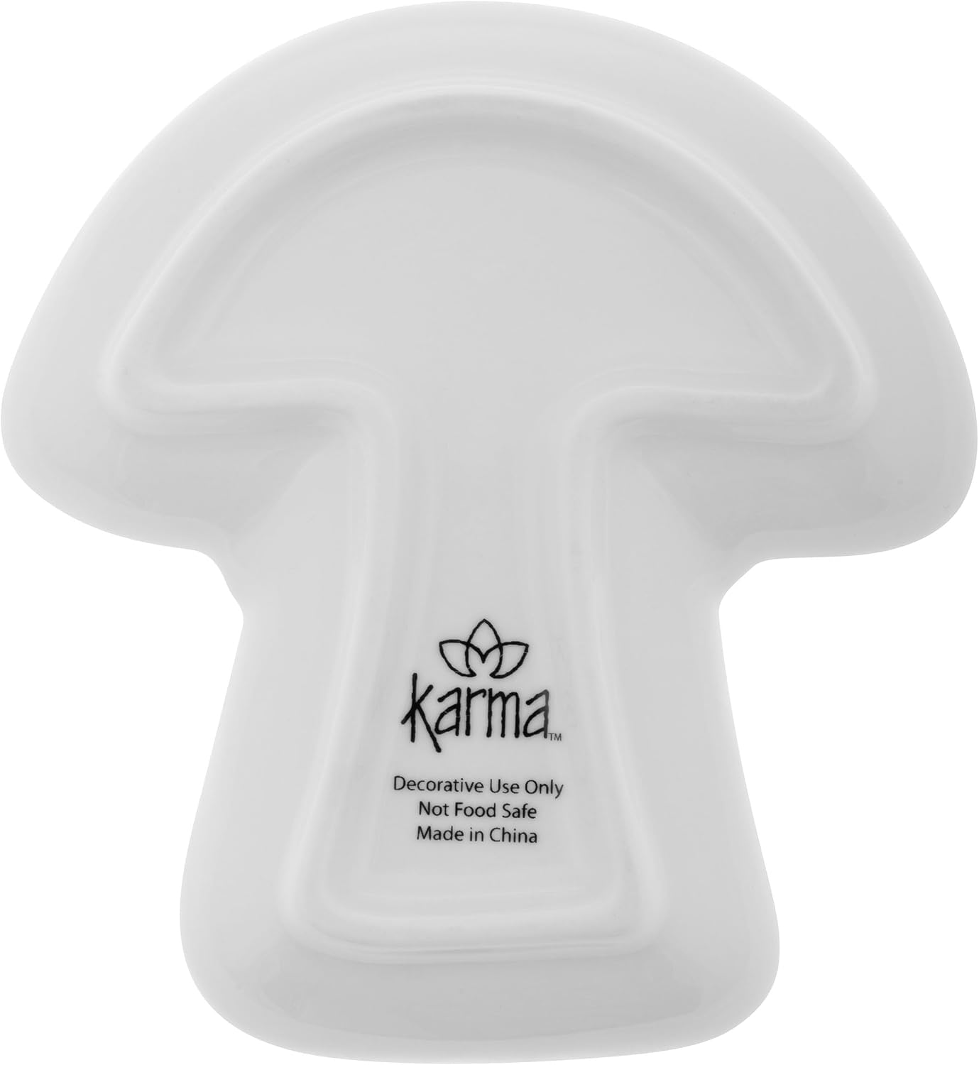 BOHO B&W SHAPED TRINKET TRAY MUSHROOM