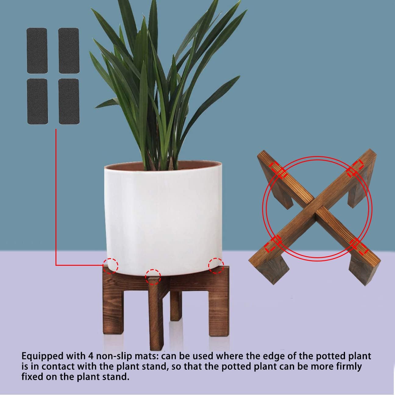 Wood Plant Stand / 1 Wood Grain