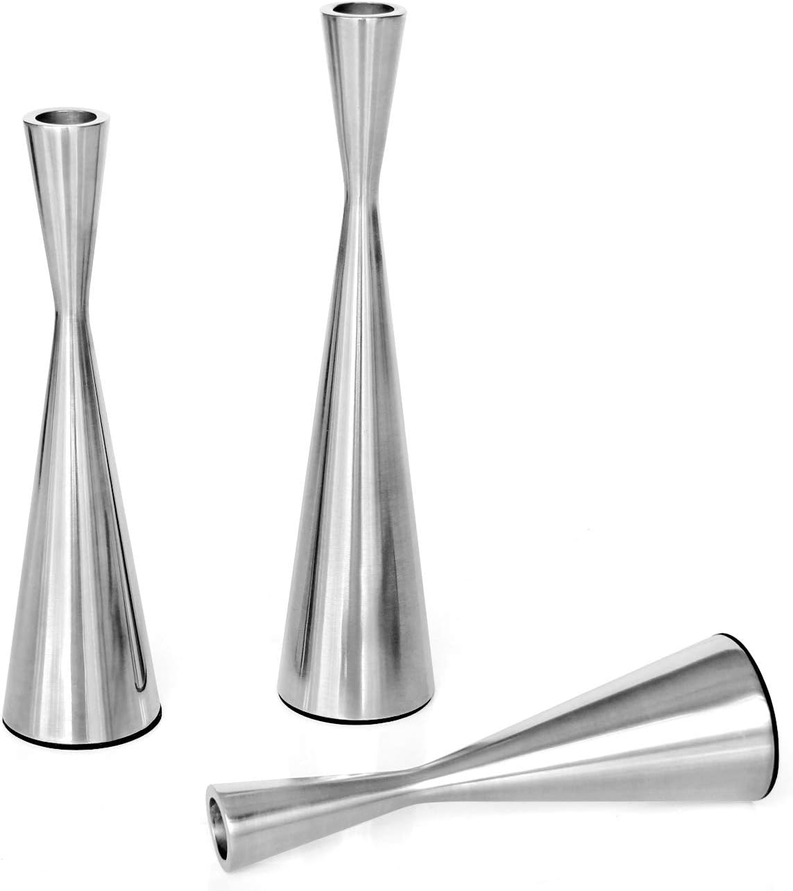 Vixdonos Taper Candlestick Holders Metal Candle Holders Set of 3 Table Decorative Candle Stand for Wedding, Dinning