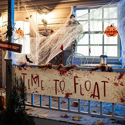 71" x 20" Halloween Bloody Banner, Extra Large Halloween Yard Sign Banner