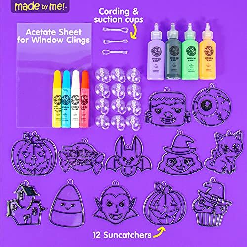 Made By Me Create Your Own Window Art Kit, Halloween Suncatchers