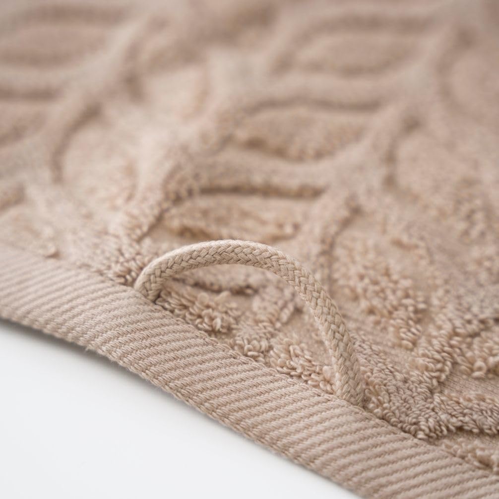 BAGNO MILANO Turkish Cotton Bath Towels, Hand Towels - Soft Plush Jacquard Collection - Highly Absorbent Towel Set