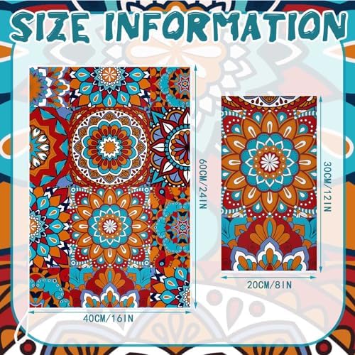 Sratte 6 Pcs Mexican Kitchen Towels Bohemian Dish Towels, 24x16 Inch