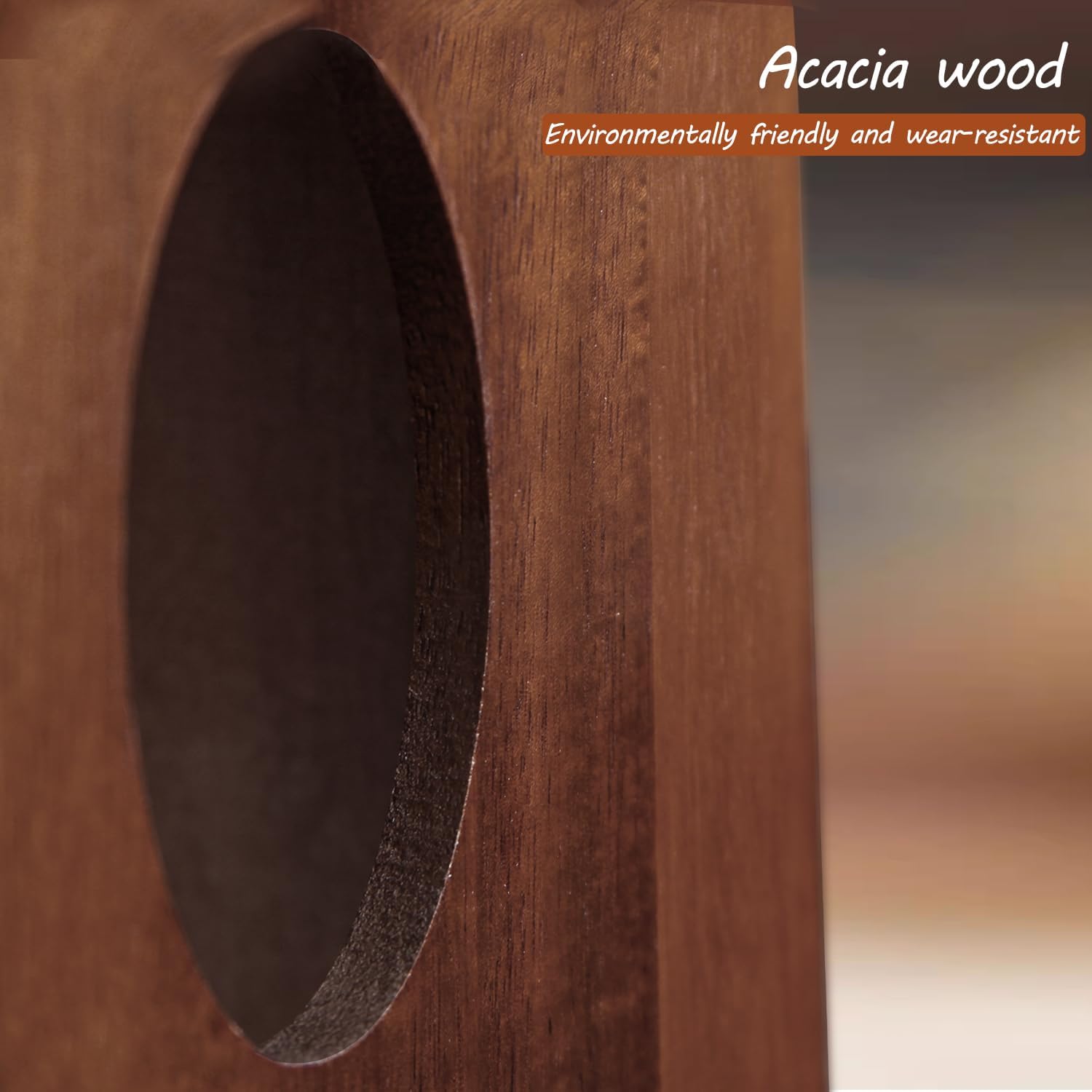 Acacia Wood Tissue Box Cover Rectangle / Brown