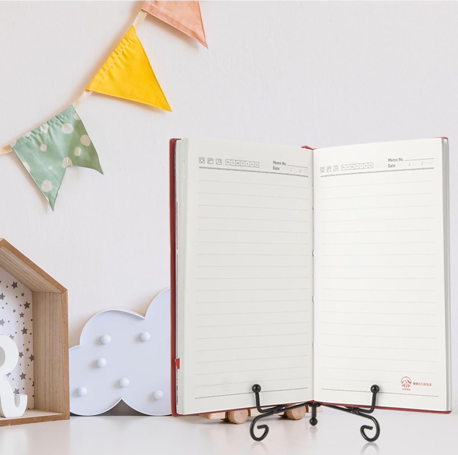 Foldable Plate Picture Holder Display / Black / 4 Inch / Set of 20