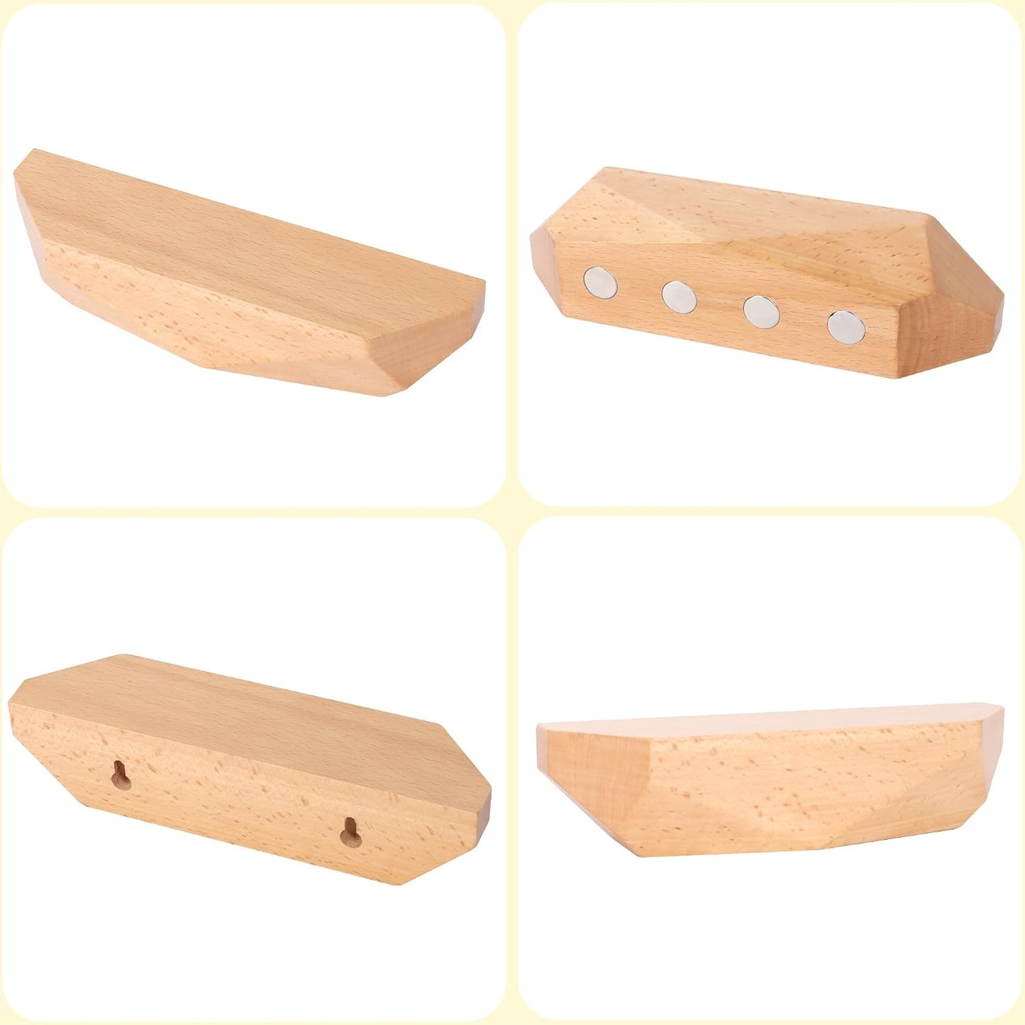 Key Holder Wall Mount Magnetic Key Holder Key Rack Key Hanger Key Hooks / Wood