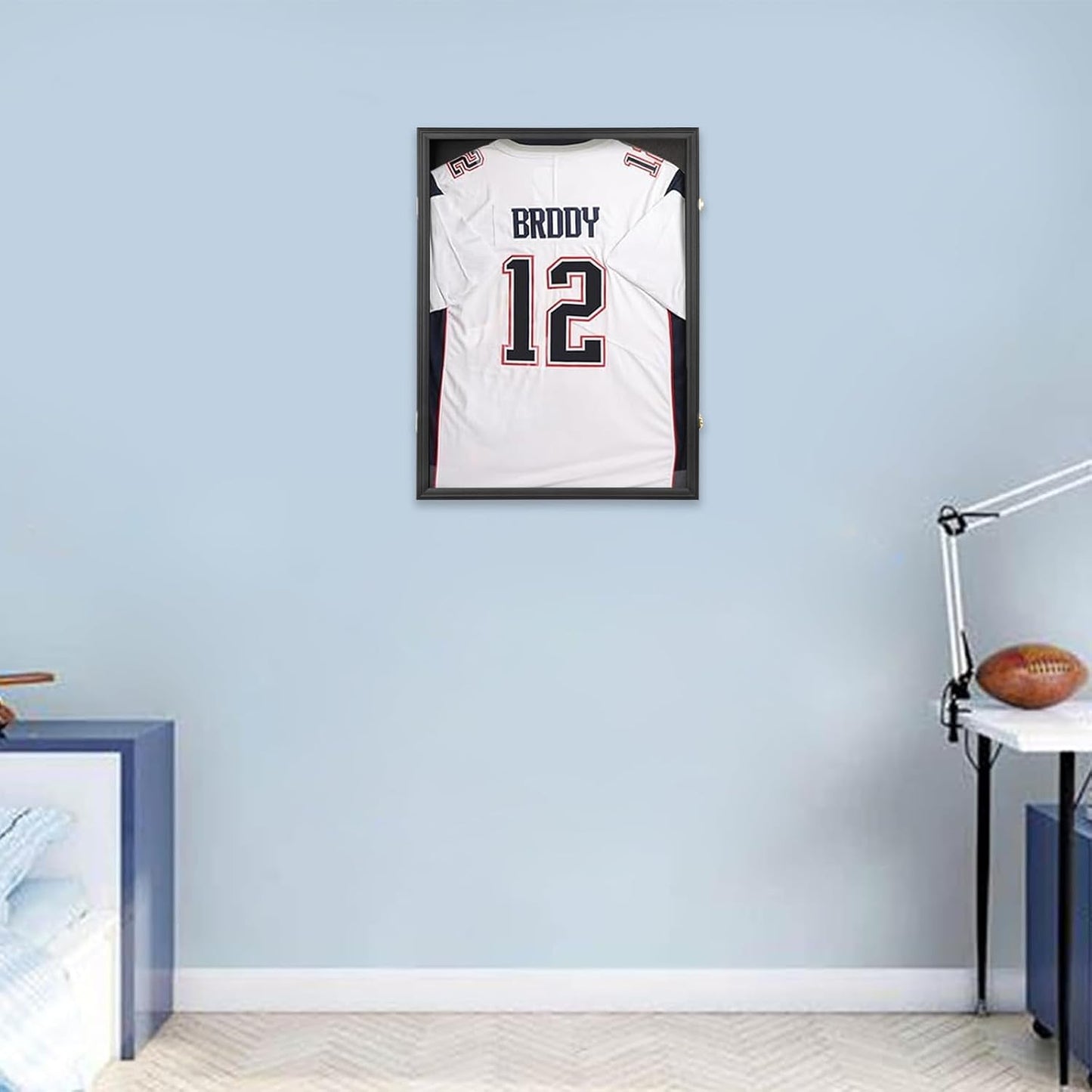 Jersey Frame Display Case Large Lockable Jersey Frame Shadow Box | UV Protected Acrylic and Hanger for Baseball
