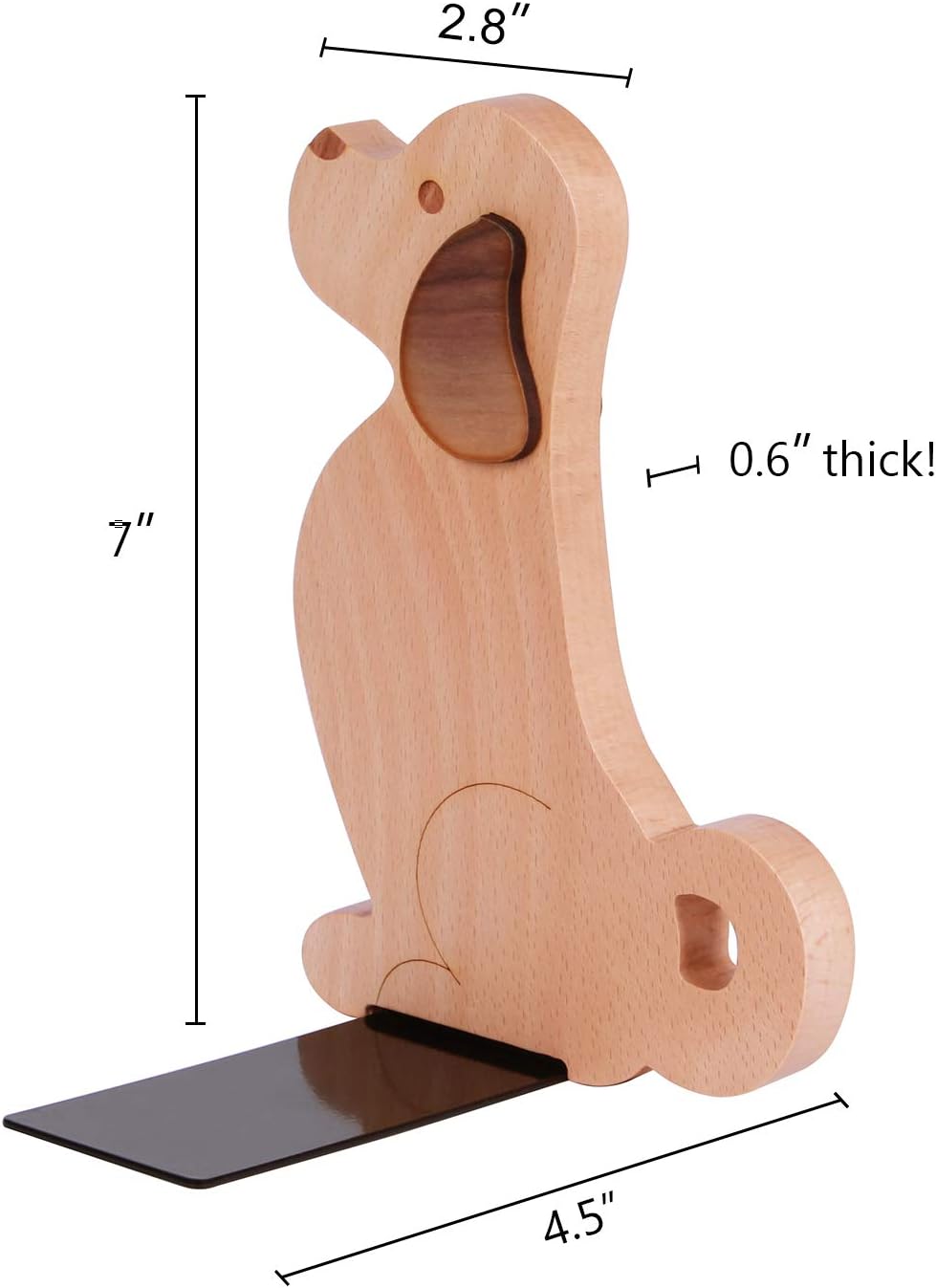 Decorative Dog Wooden Bookends for Kids / Puppy