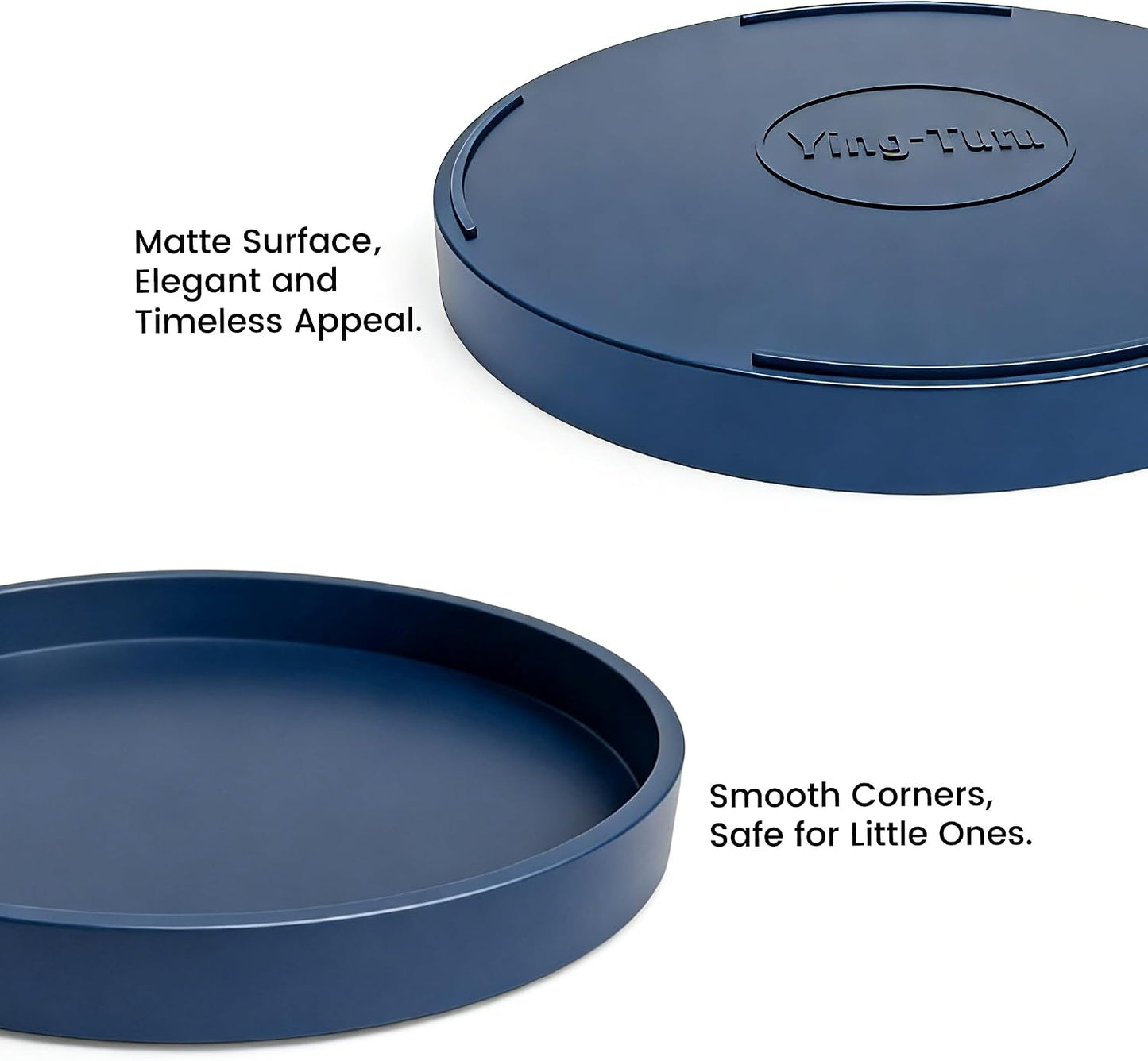 Candles / 10" Bathroom and Vanity Tray / Blue / Set of 10