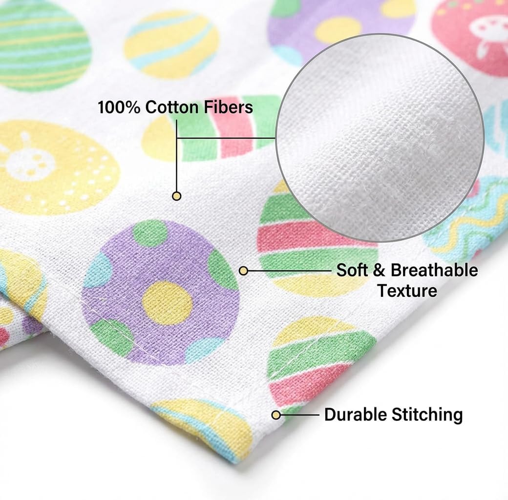 Urban Villa Cloth Napkins Cotton 20x20 (Set of 12) Egg Print