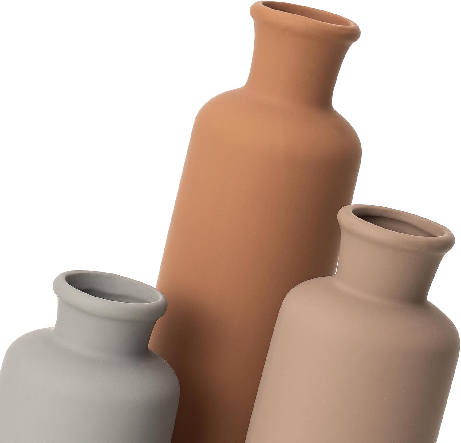 Ceramic Vase / Coffee Mix Set - Gray#2 / Set of 3