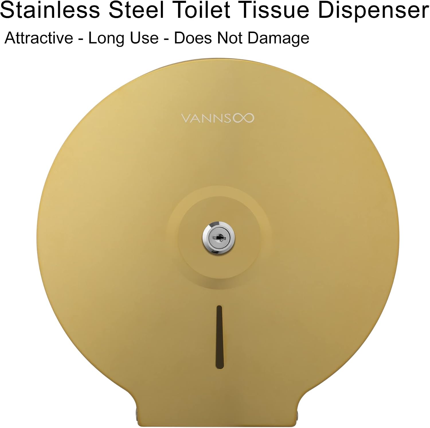 Commercial Jumbo Toilet Paper Dispenser, Wall Mount Stainless Steel | 9 Inch Roll Toilet Paper Holder Bath Tissue