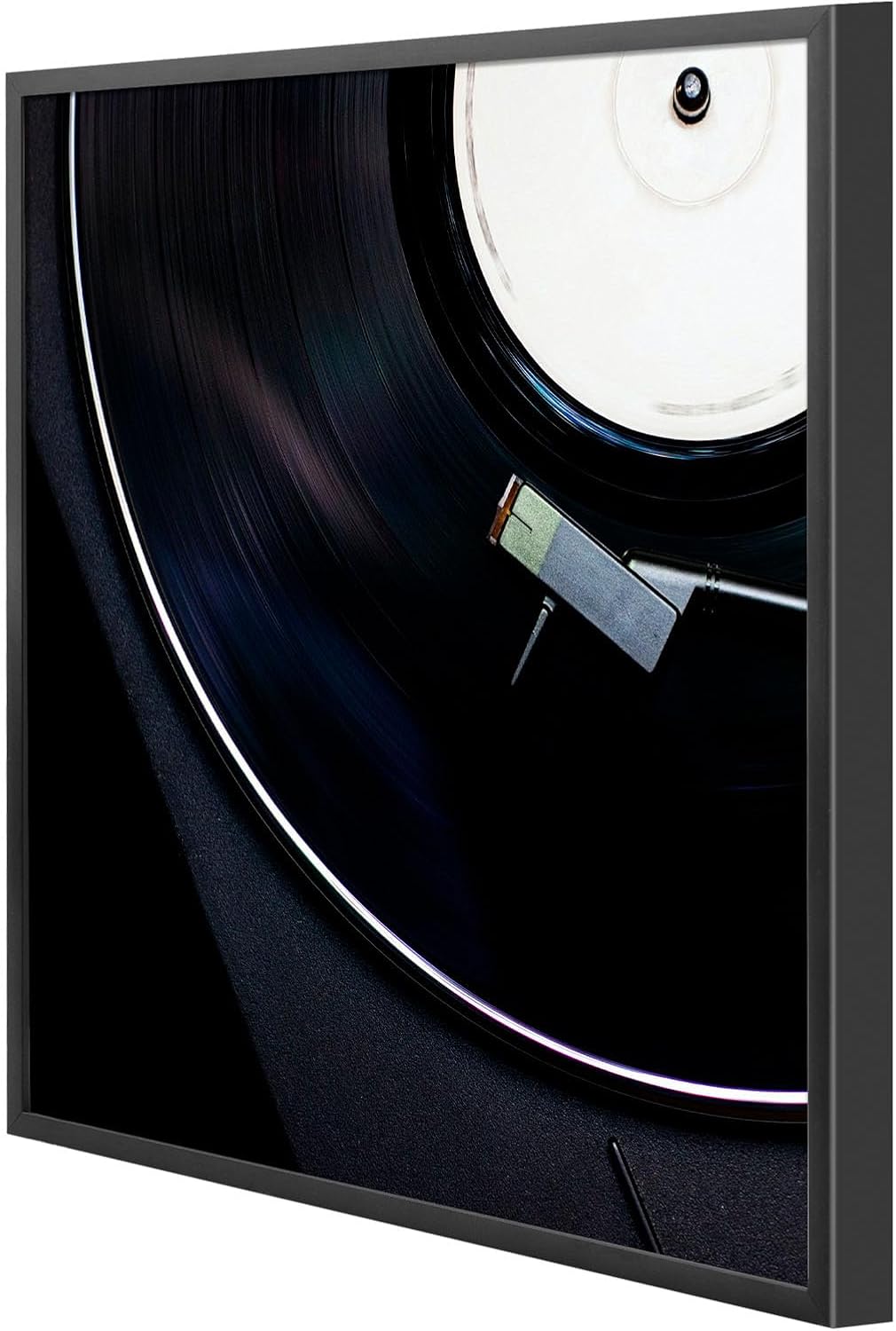 Golden State Art 12.5x12.5 Black Aluminum Album Frame 10 Pack | Brushed Metal Vinyl Record Frame for 12'' Album Cover
