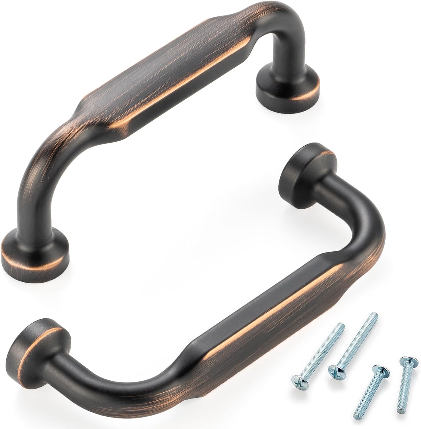 Cabinet Pulls Brushed Bronze Cabinet / 3" Hole Centers / Classic / Oil Rubbed Bronze / 3 Inch