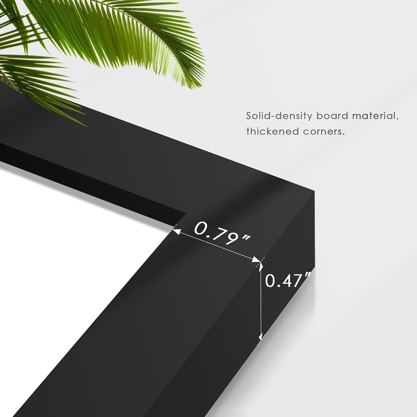 12x12 Picture Frame Sef of 10, for Wall Gallery Decor, Black | Display Pictures 8x8 with Mat or 12 x 12 Without Mat