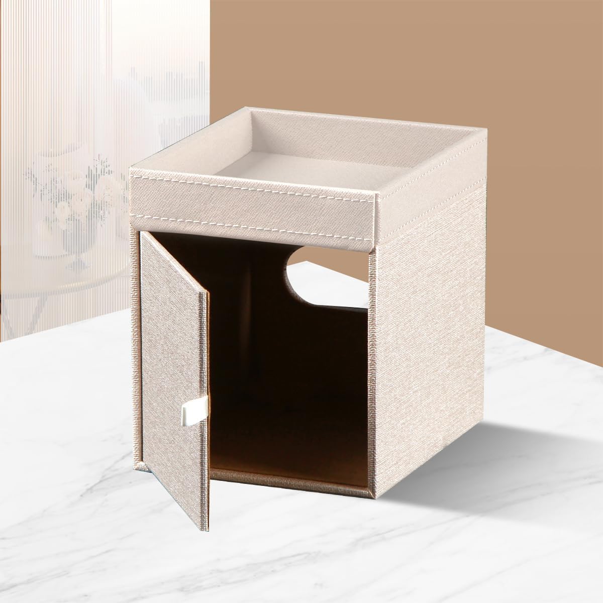 Modern Decorative Tissue Holder / Beige