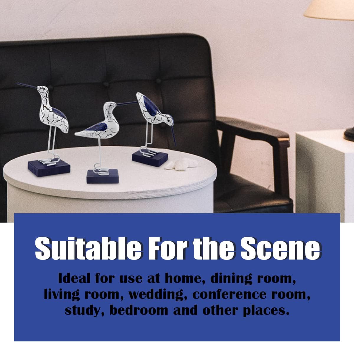 Wooden Seabird Figurine Ornament