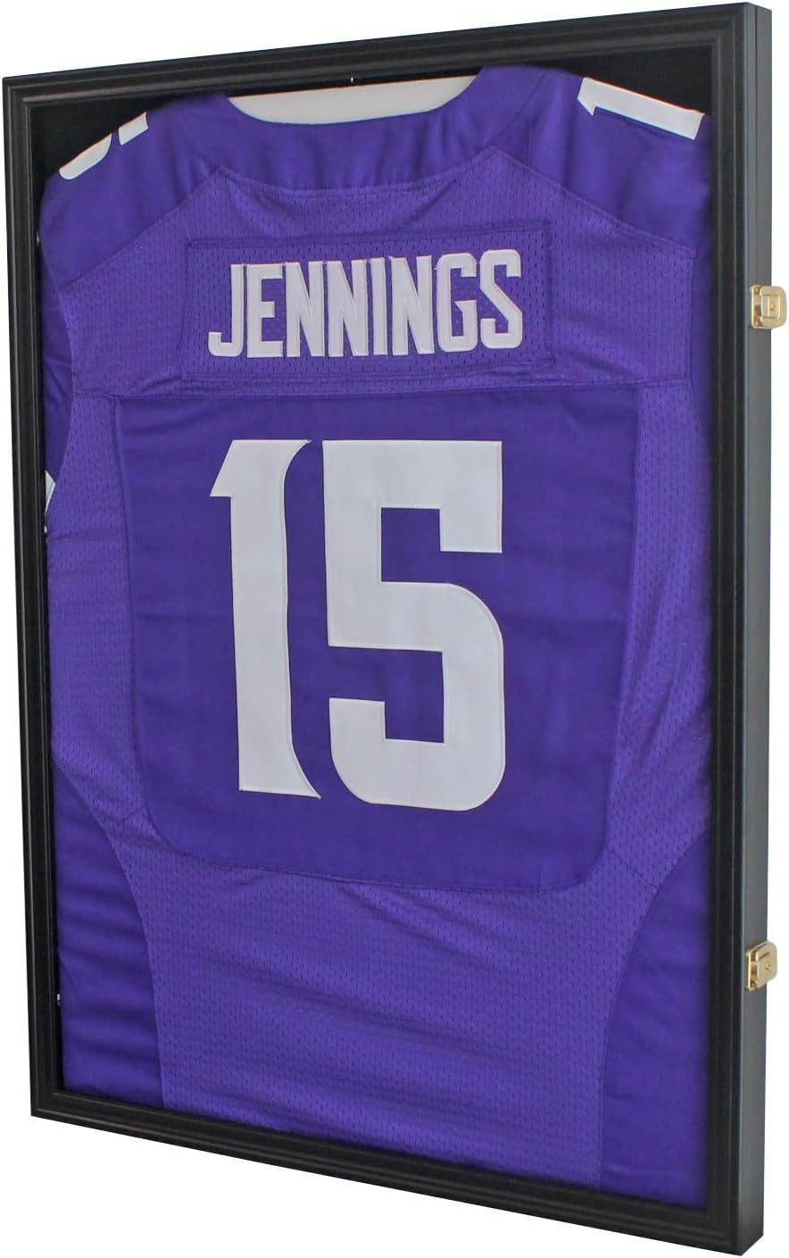 Pro Collector's Jersey Display Case Frame Shadow Box with 98% UV Protection for Baseball Basketball Football Soccer