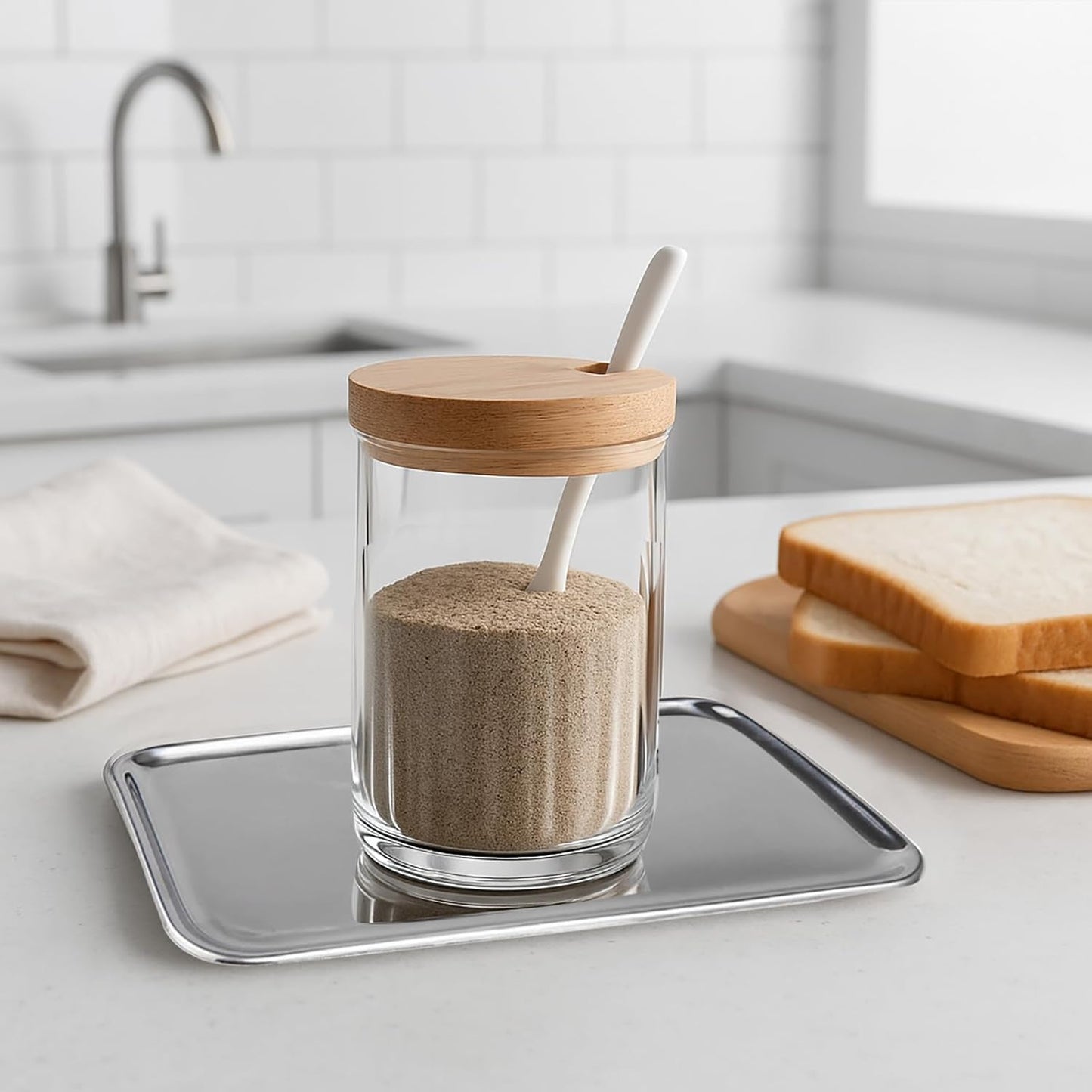 Small Stainless Steel Organizer Tray " Vanity Tray / 8 x 4.6 x 0.2