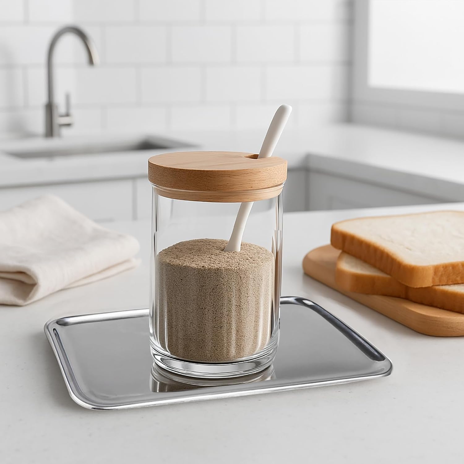 Small Stainless Steel Organizer Tray " Vanity Tray / 8 x 4.6 x 0.2