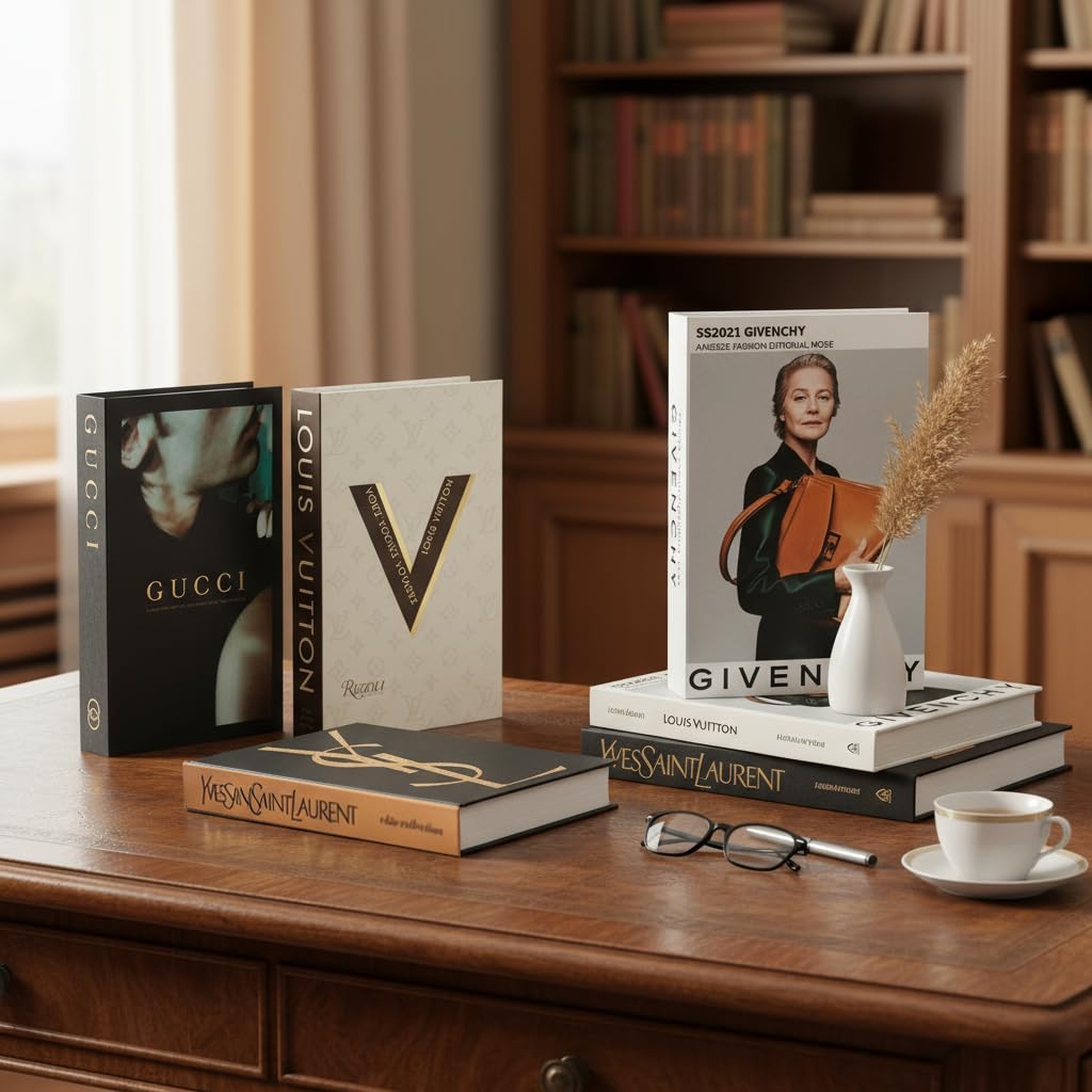 Decorative Books / Stylish Fake Books of Room Books Decor Aesthetic / Set of 4