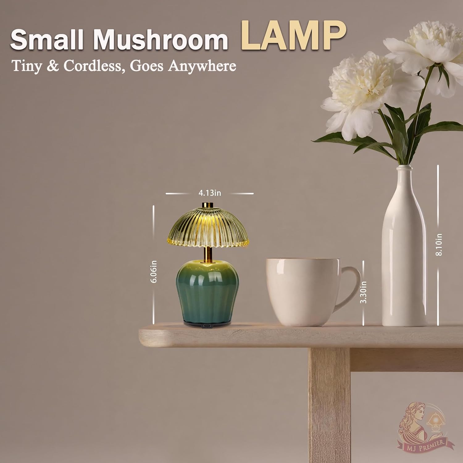 Rechargeable Table Lamp / Green-2packs