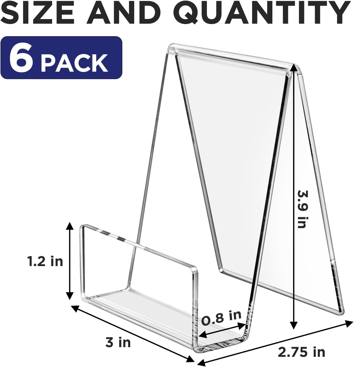 Acrylic Comic Book Display Shelves / Clear / Set of 6