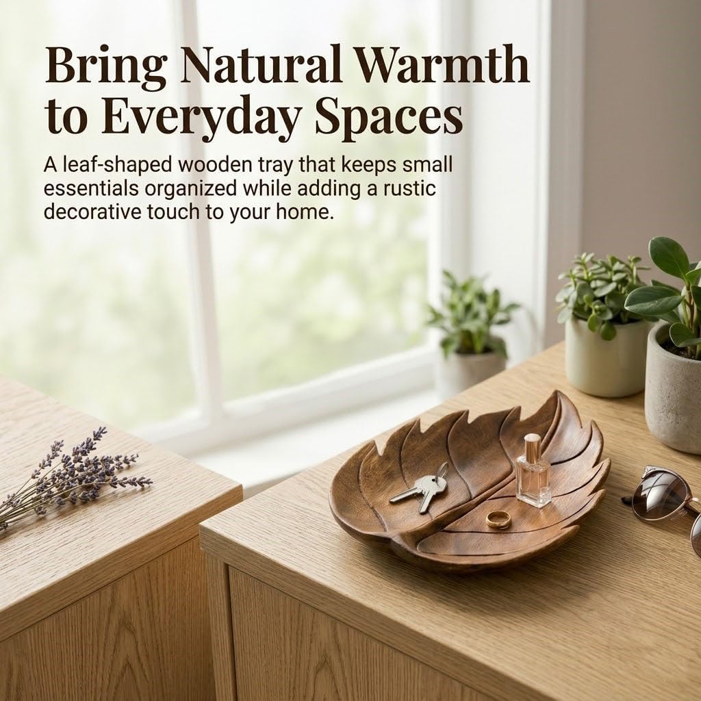 Wooden Leaf Tray / Leaves