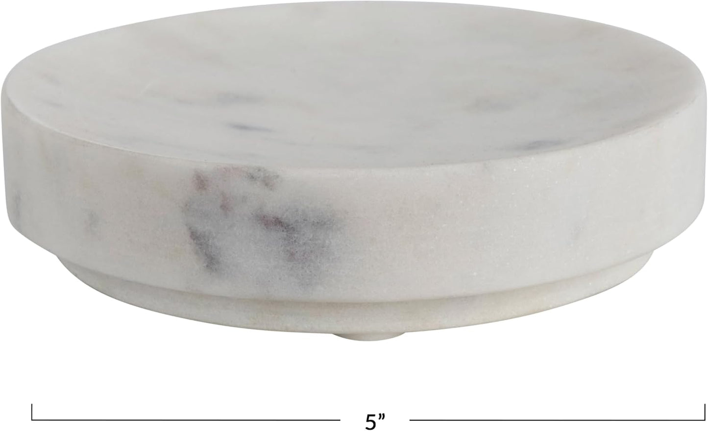 Marble Soap Dish / White