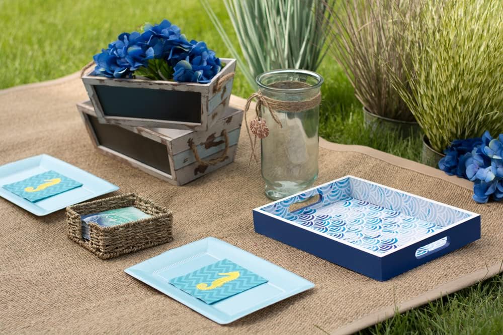 Cocktail Napkin Caddy / Seagrass