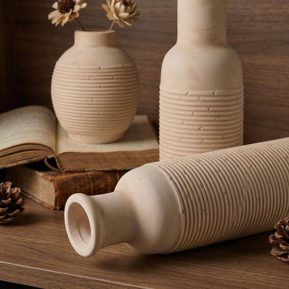 Rustic Farmhouse Vase / Retro1 / Set of 3