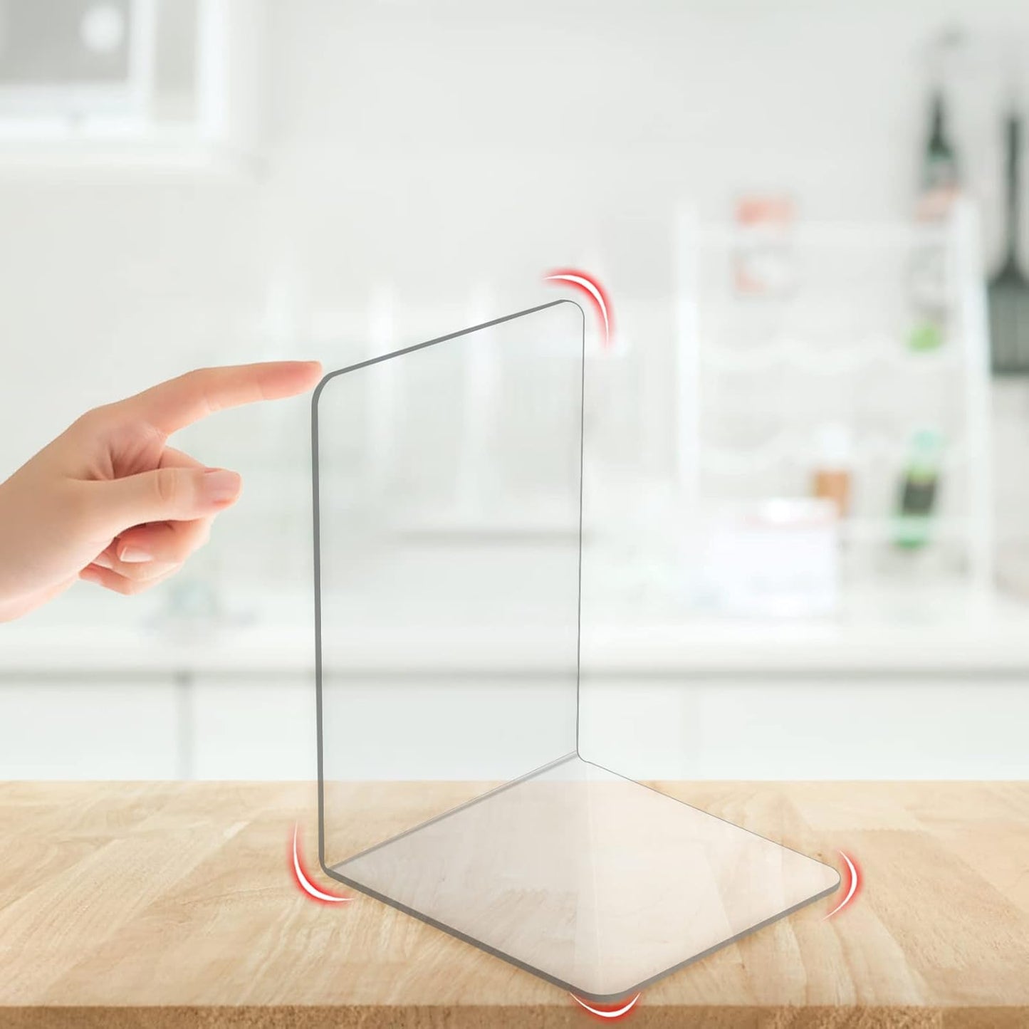 Bookend / Book Ends / Clear-rightangle / Set of 6