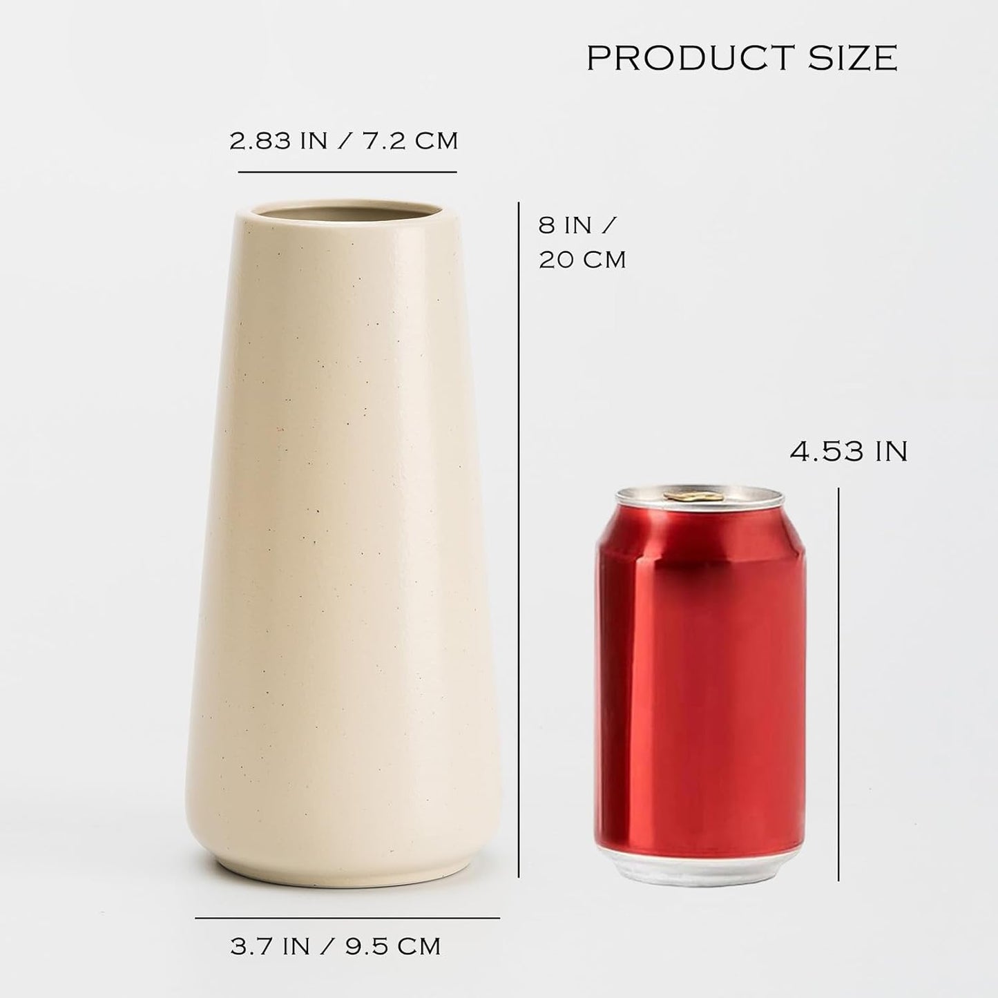 Ceramic Vase / Boho Off White vase / Beige / Big