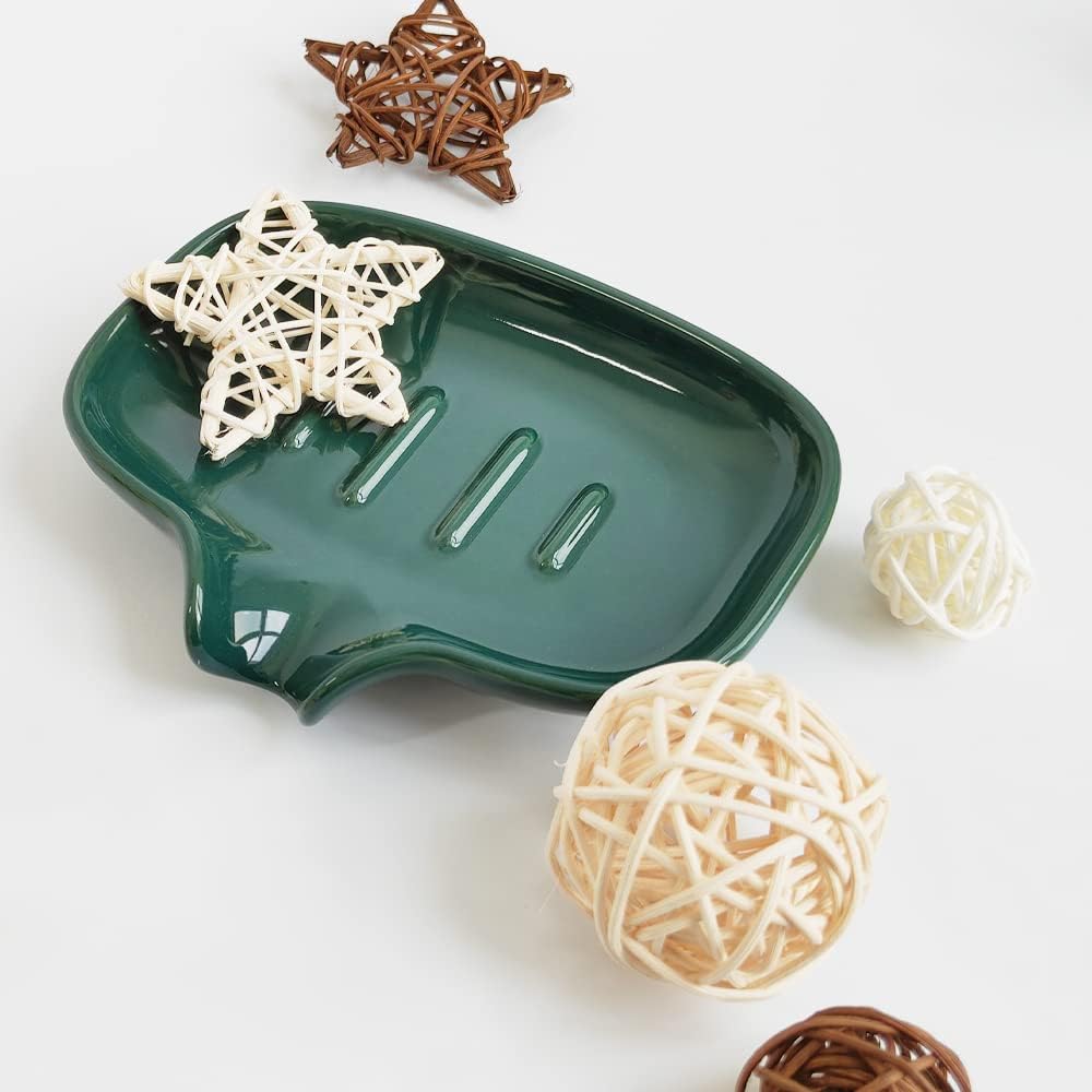 Self Draining Soap Holder / Green