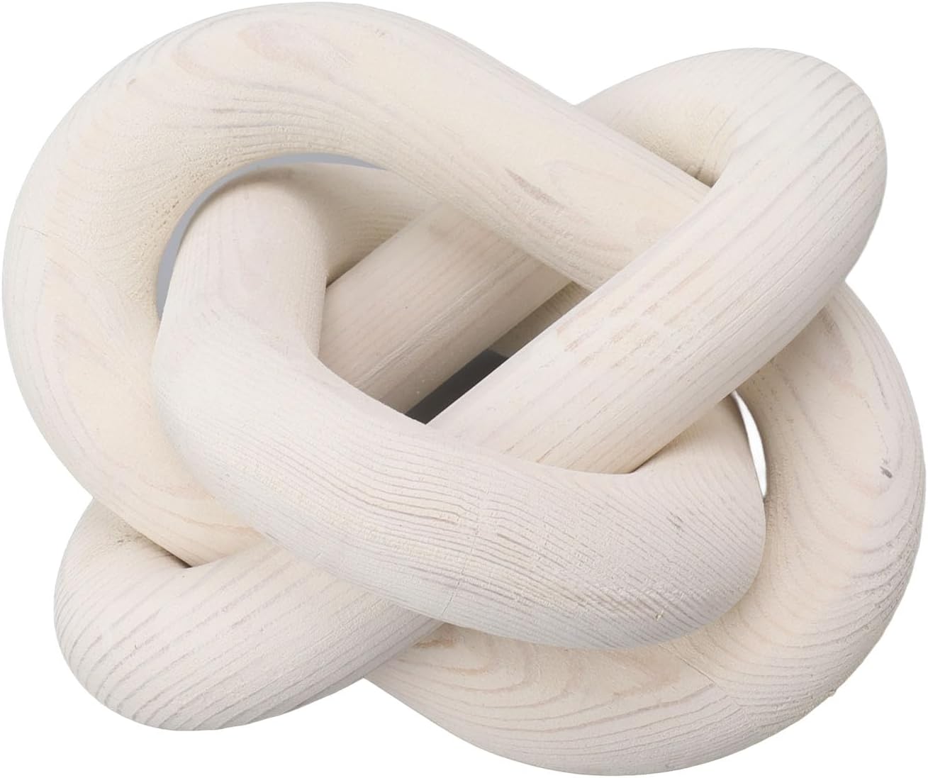 Wood Knot Chain Link Decor / White