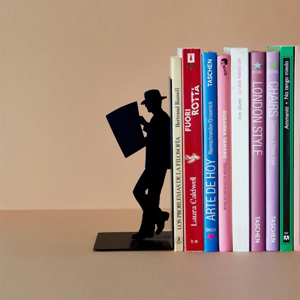 Decorative Metal Book Holder / Black