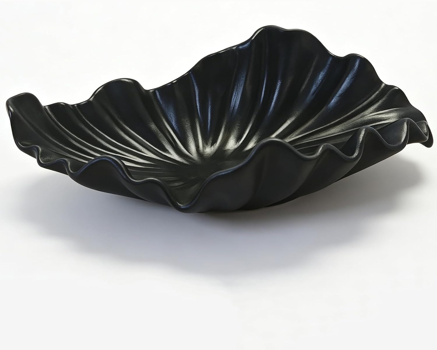 Large Decorative Bowl / Black / 16" Large