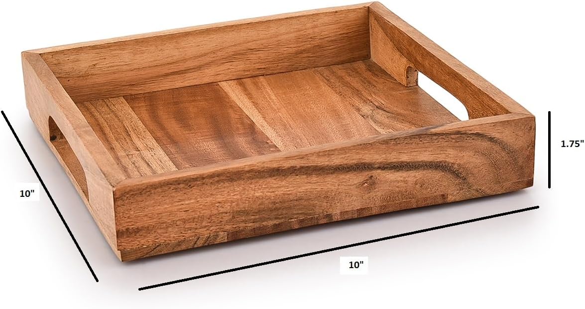 Wooden Serving Tray / Acacia Wood Serving Tray