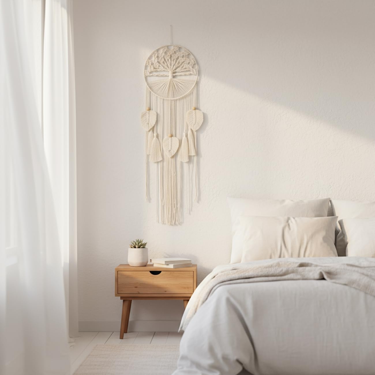 Handmade Woven Wall Art / Natural White