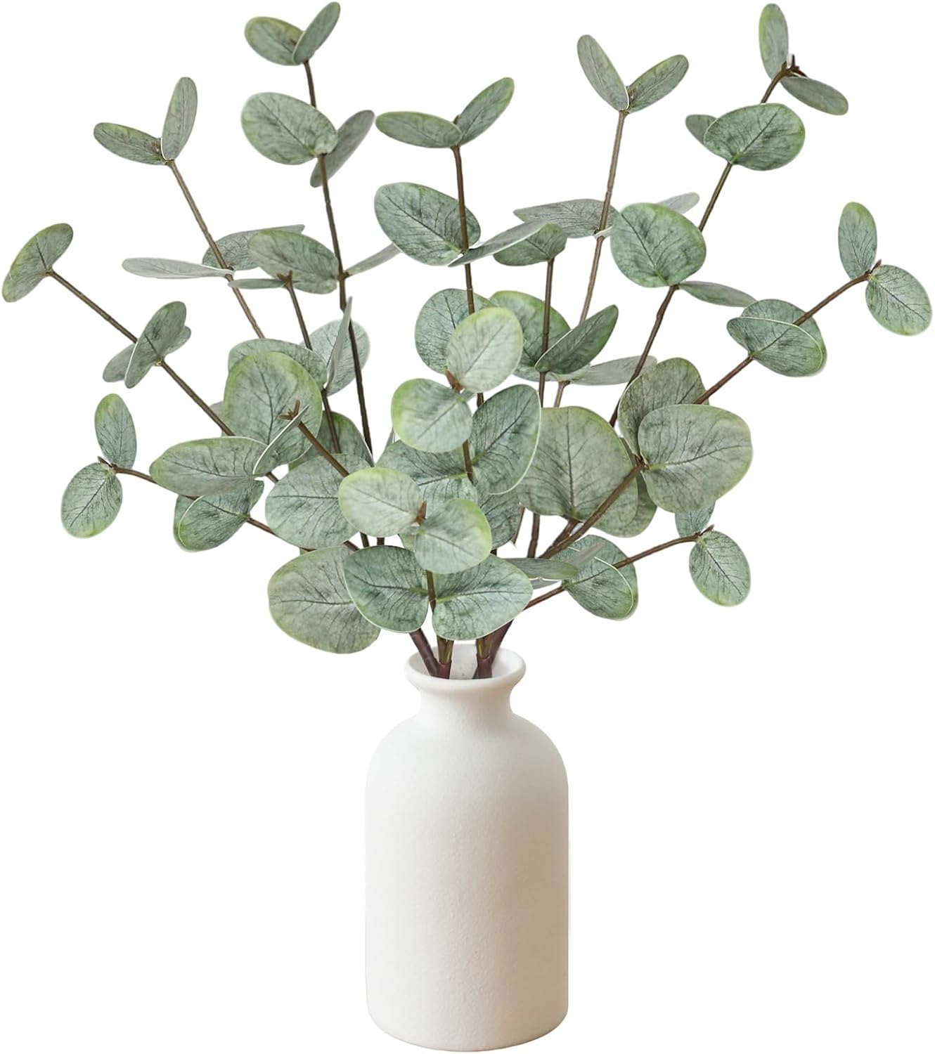 Faux Plants / 15" Artificial Eucalyptus Stems Potted Plant / Eucalyptus Plant