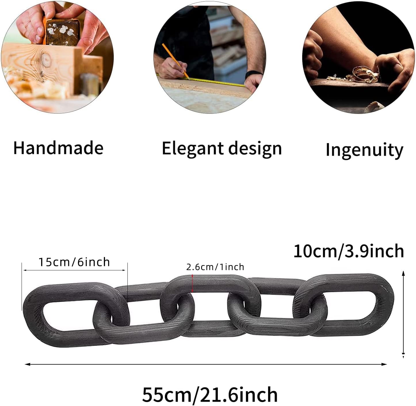 Decor Wood Knot / 5-ring Black