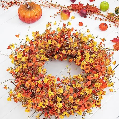 28 Inch Large Fall Wreaths for Front Door Fall Door Wreath Autumn Wreath