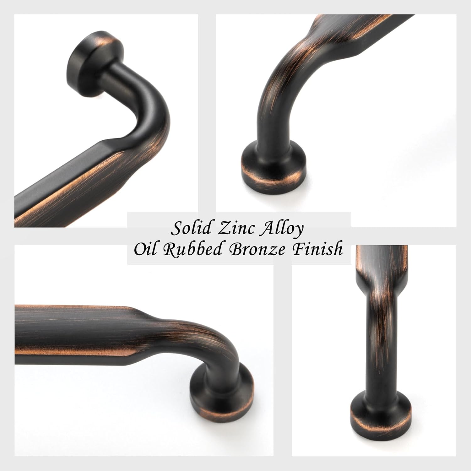 Cabinet Pulls Brushed Bronze Cabinet / 3" Hole Centers / Classic / Oil Rubbed Bronze / 3 Inch