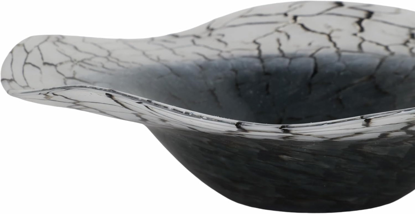 Modern Abstract Glass Decorative Bowl