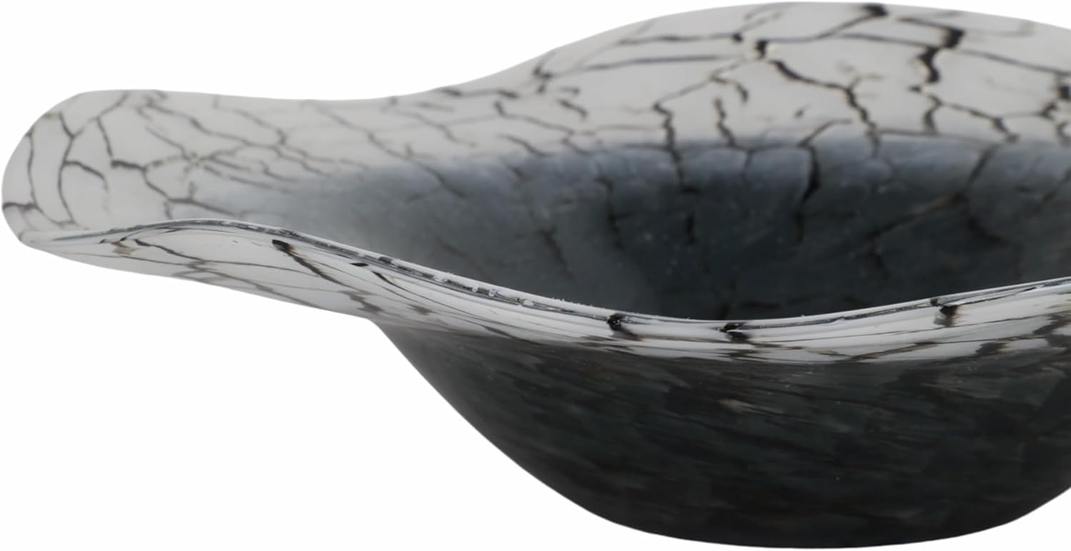 Modern Abstract Glass Decorative Bowl