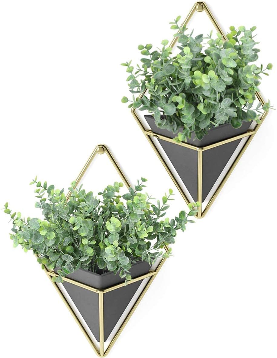 Artificial Eucalyptus Stems Outdoor Plants Farmhouse Plastic Greenery / Dusty Eucalyptus / Set of 6