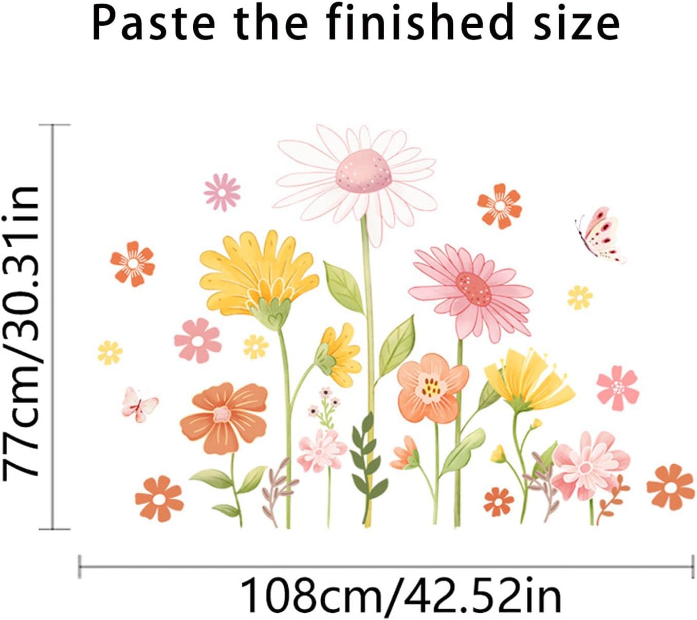 Boho Flower Wall Stickers / BOHO01