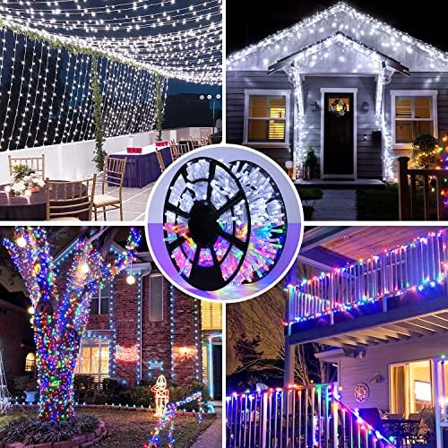 JMEXSUSS 500 LED White & Multicolor Color Changing String Lights