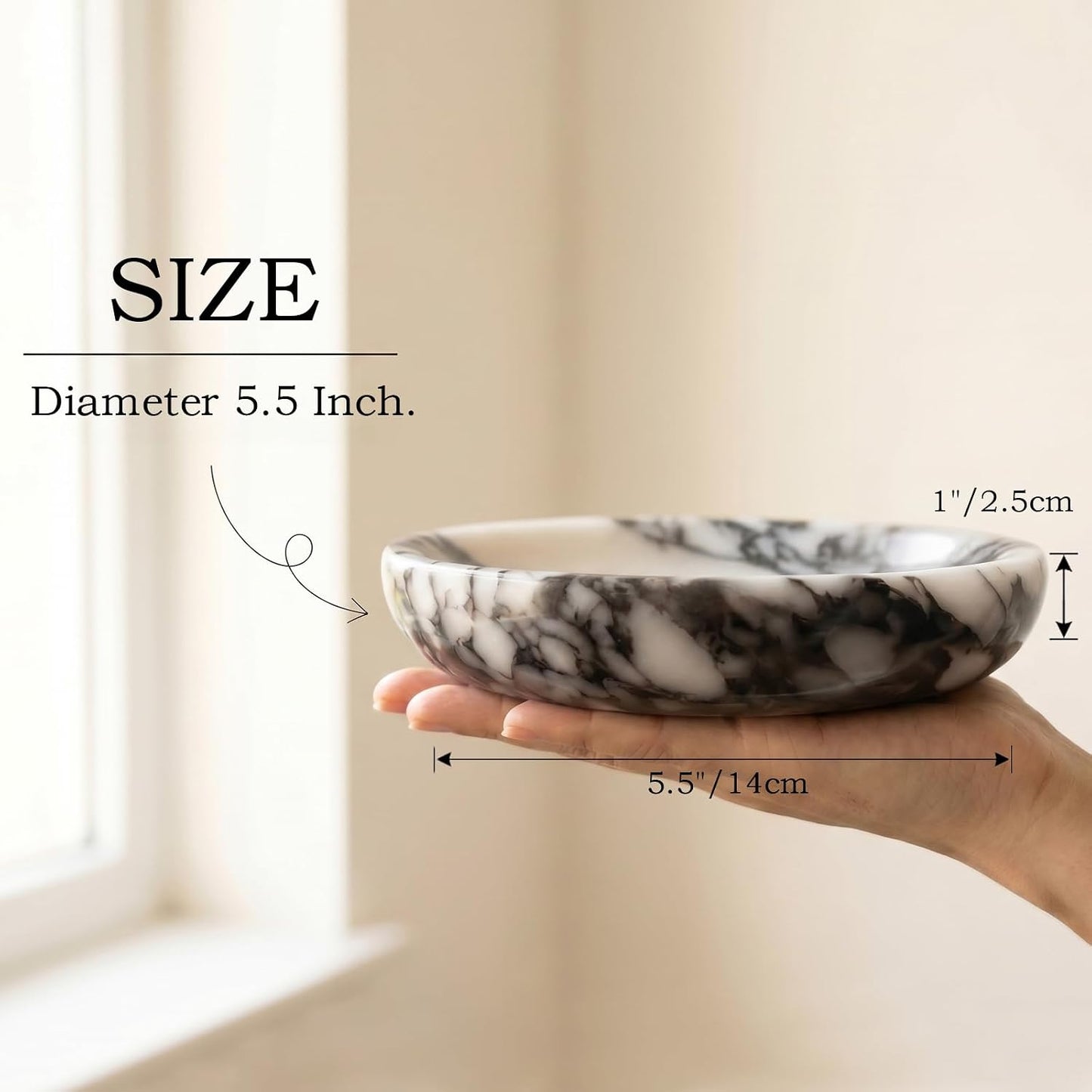 Marble Jewelry Tray / Calacatta / Natural